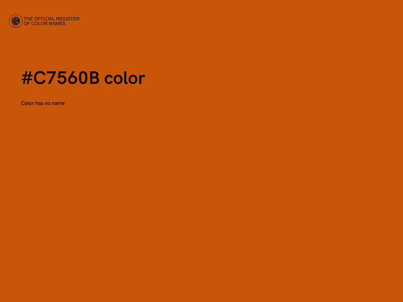 #C7560B color image