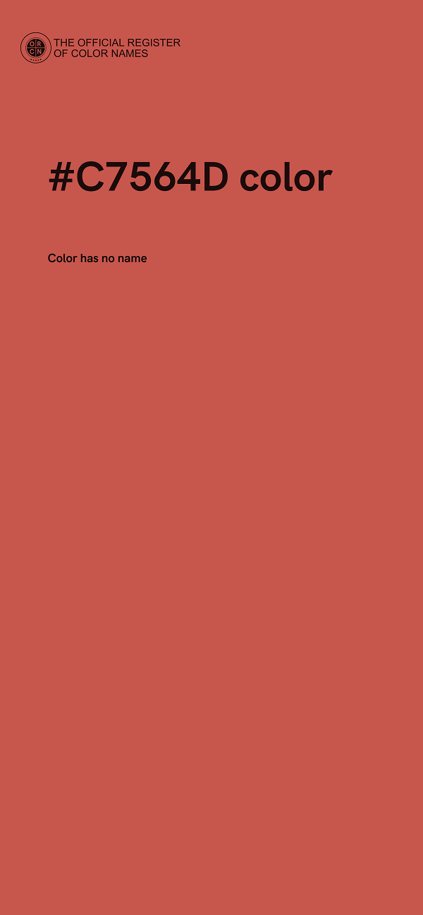 #C7564D color image