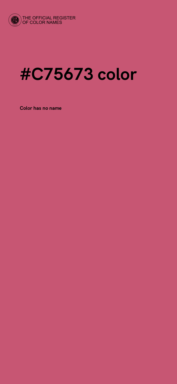 #C75673 color image