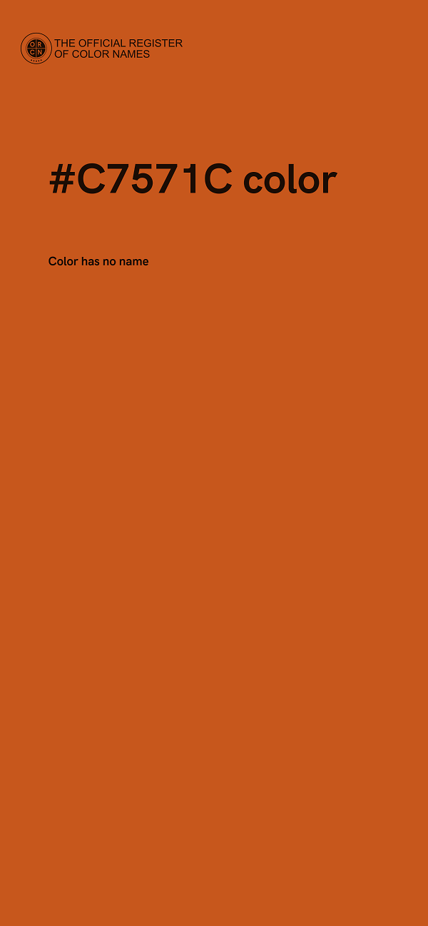 #C7571C color image