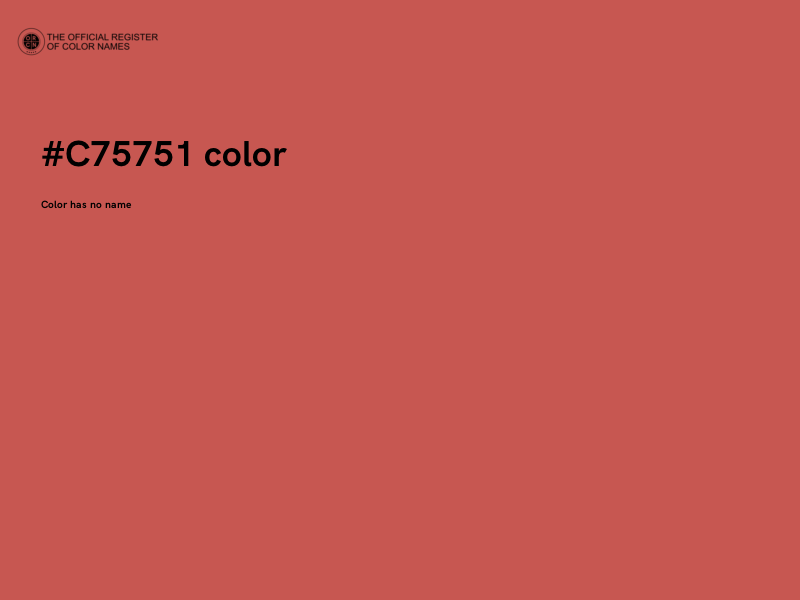 #C75751 color image