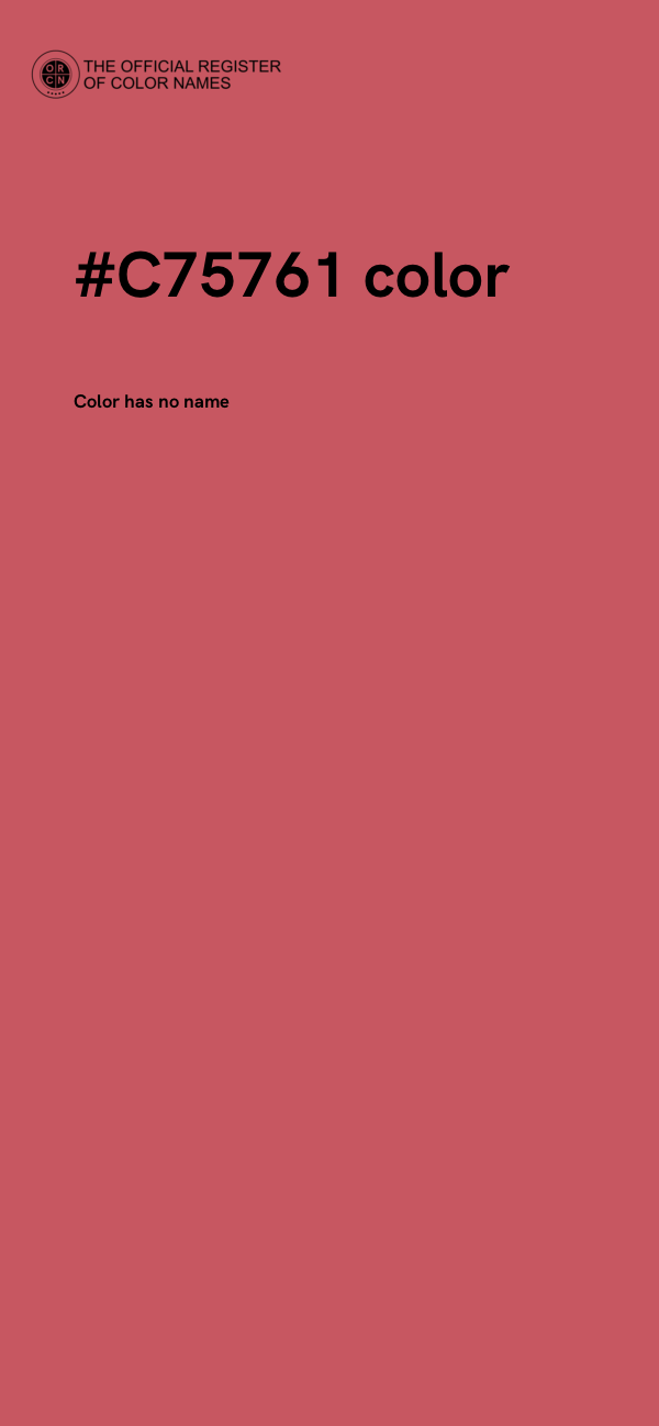 #C75761 color image
