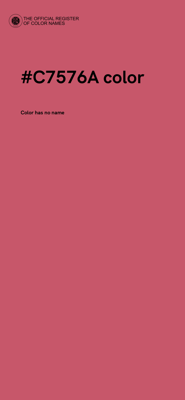 #C7576A color image