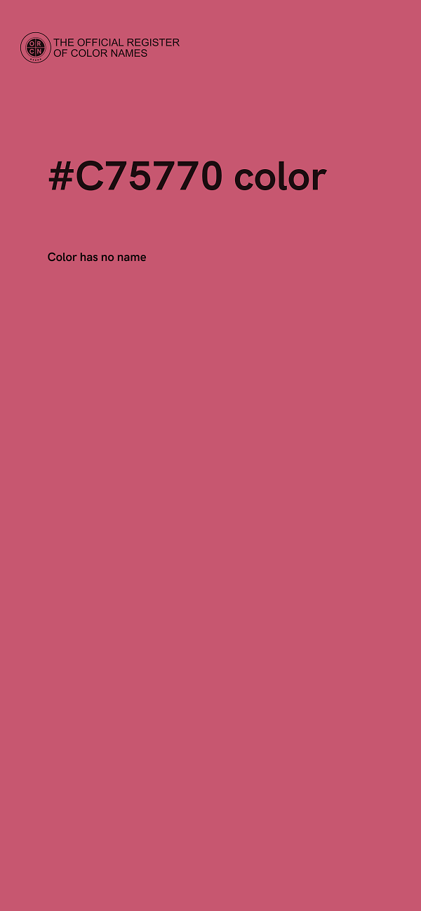 #C75770 color image