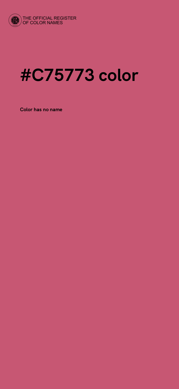 #C75773 color image