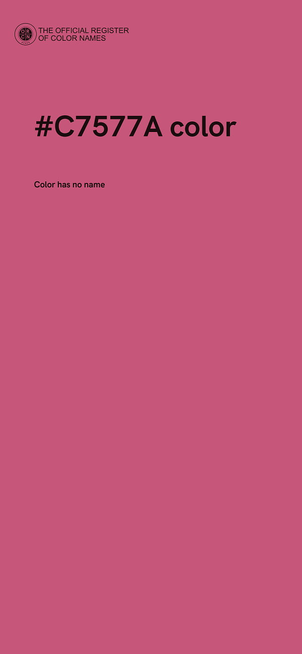 #C7577A color image