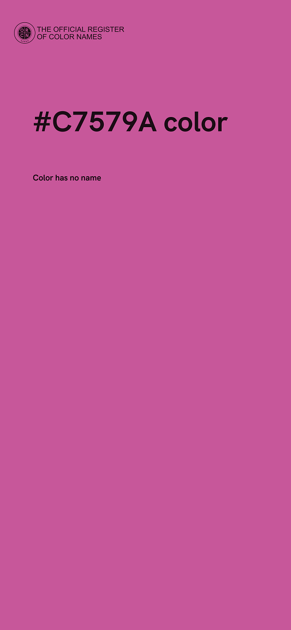 #C7579A color image