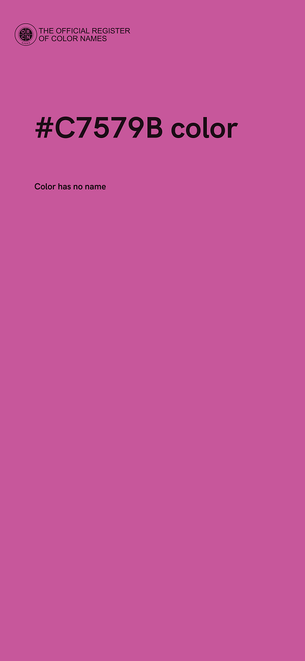 #C7579B color image
