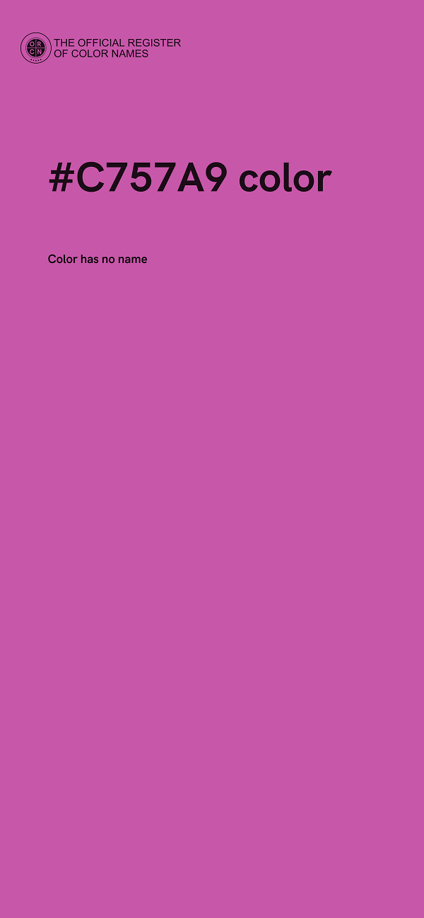 #C757A9 color image