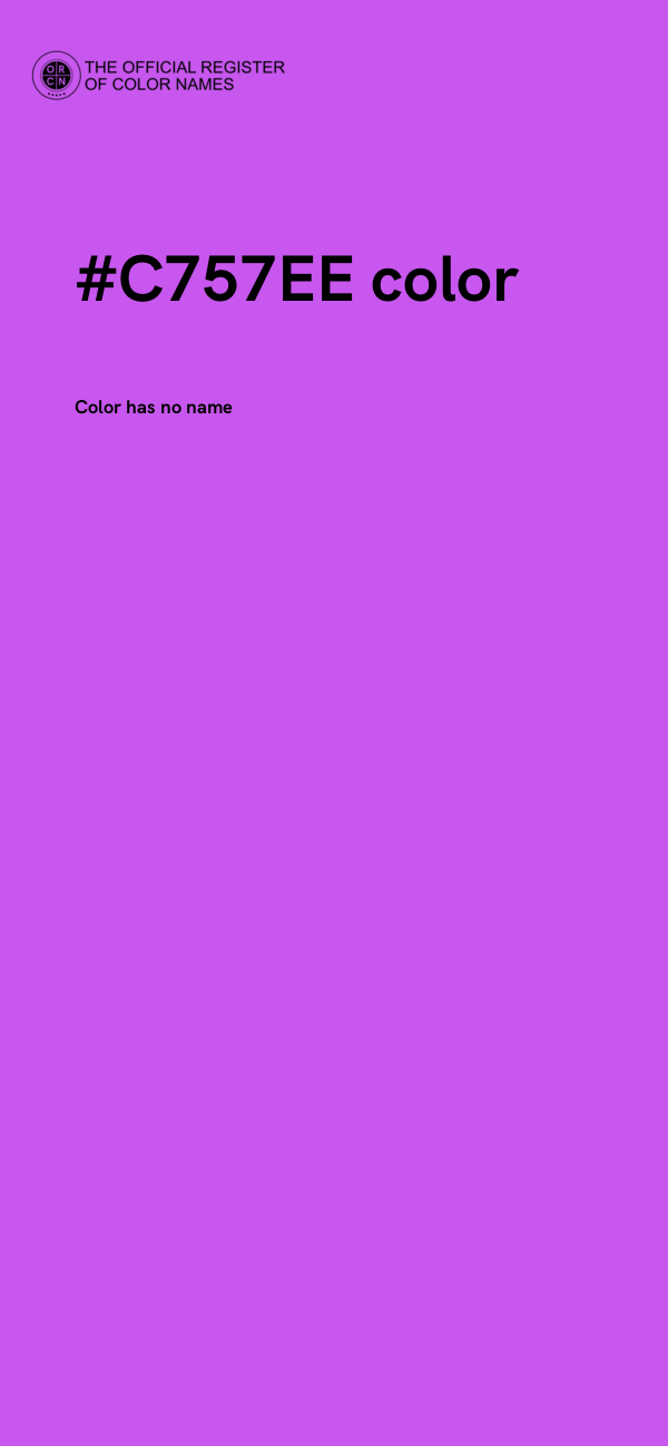 #C757EE color image