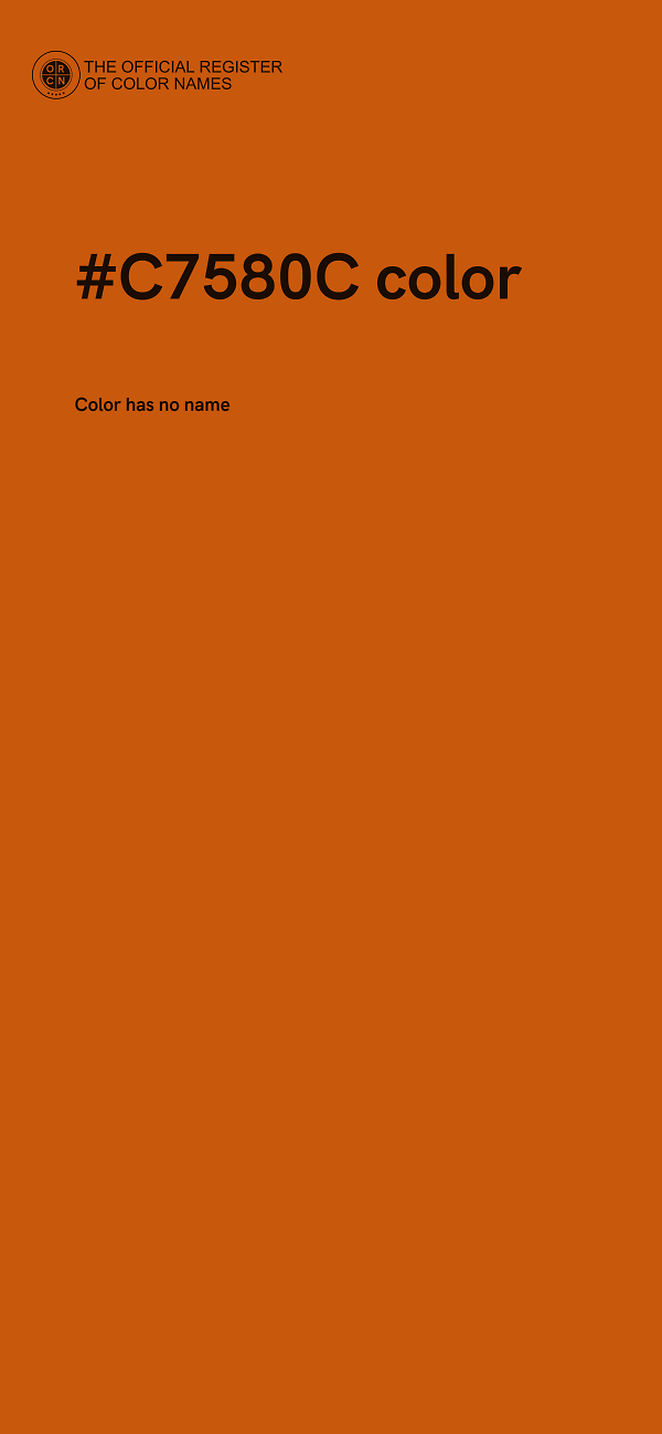 #C7580C color image