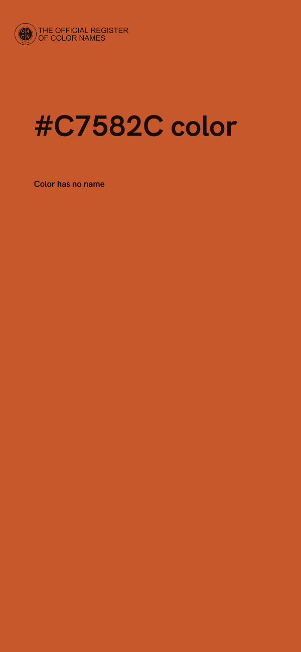 #C7582C color image