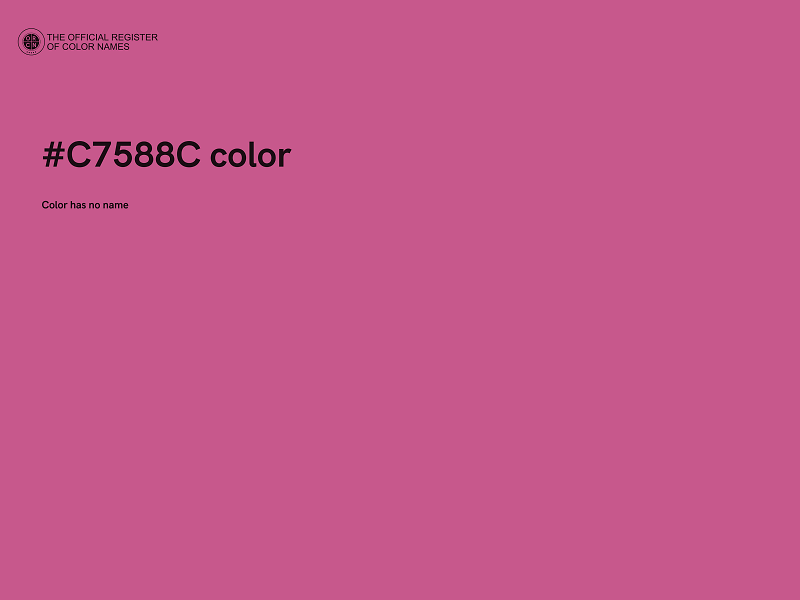 #C7588C color image