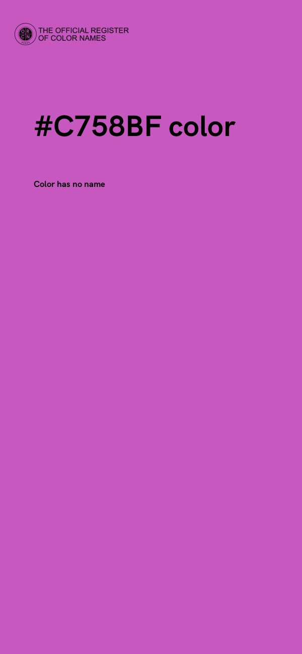 #C758BF color image