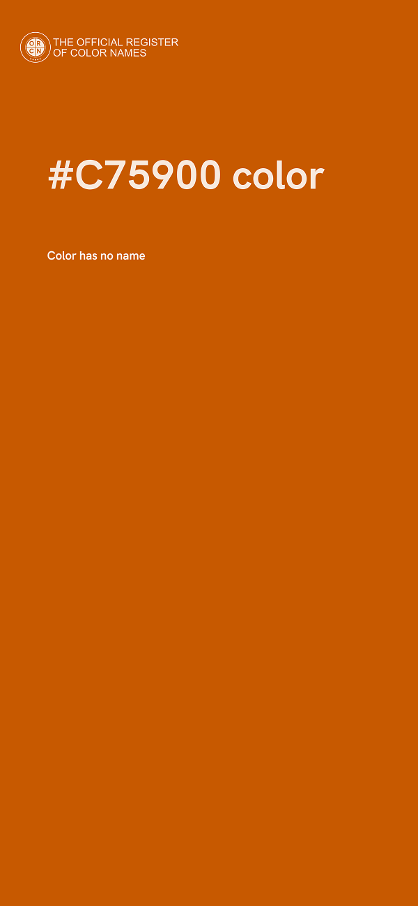 #C75900 color image