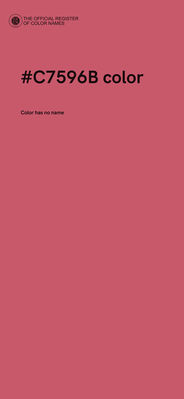 #C7596B color image