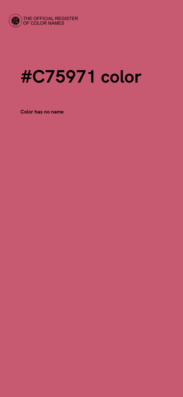 #C75971 color image