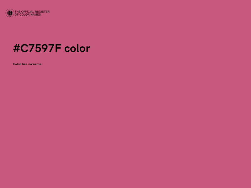 #C7597F color image