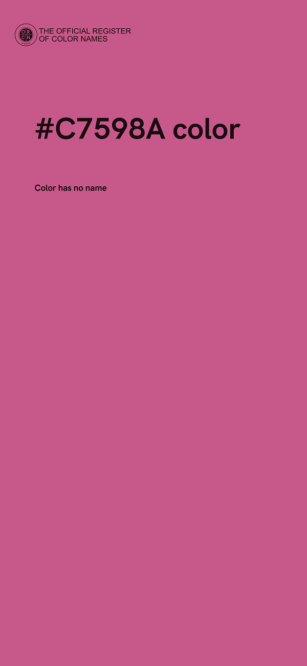 #C7598A color image