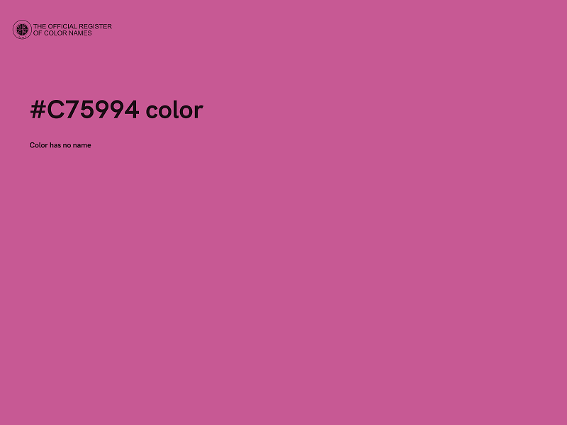 #C75994 color image