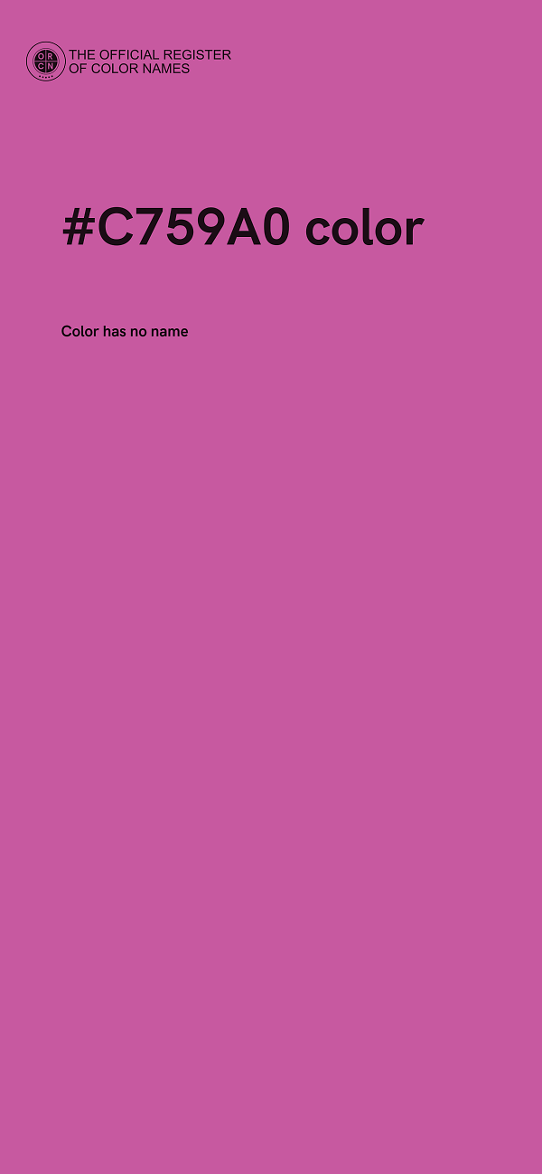 #C759A0 color image