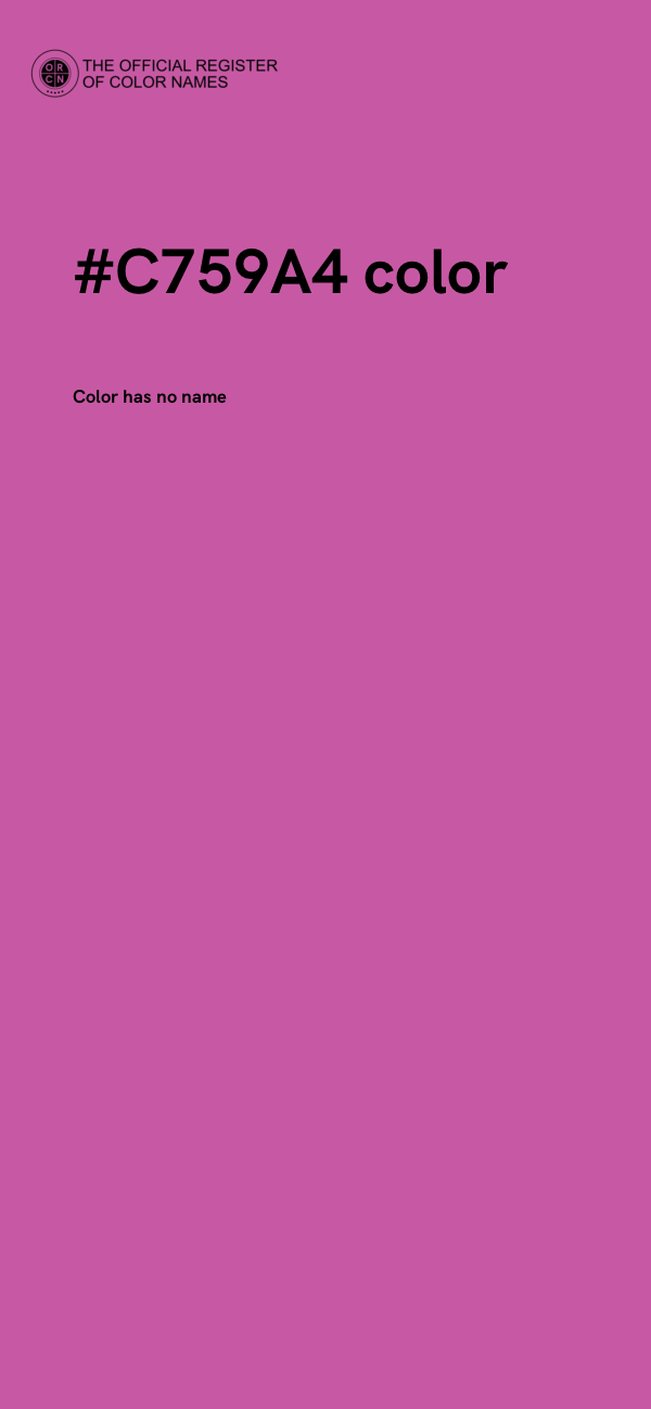 #C759A4 color image