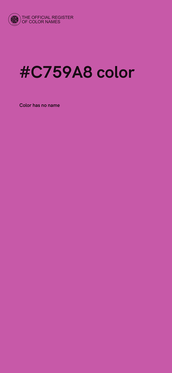 #C759A8 color image