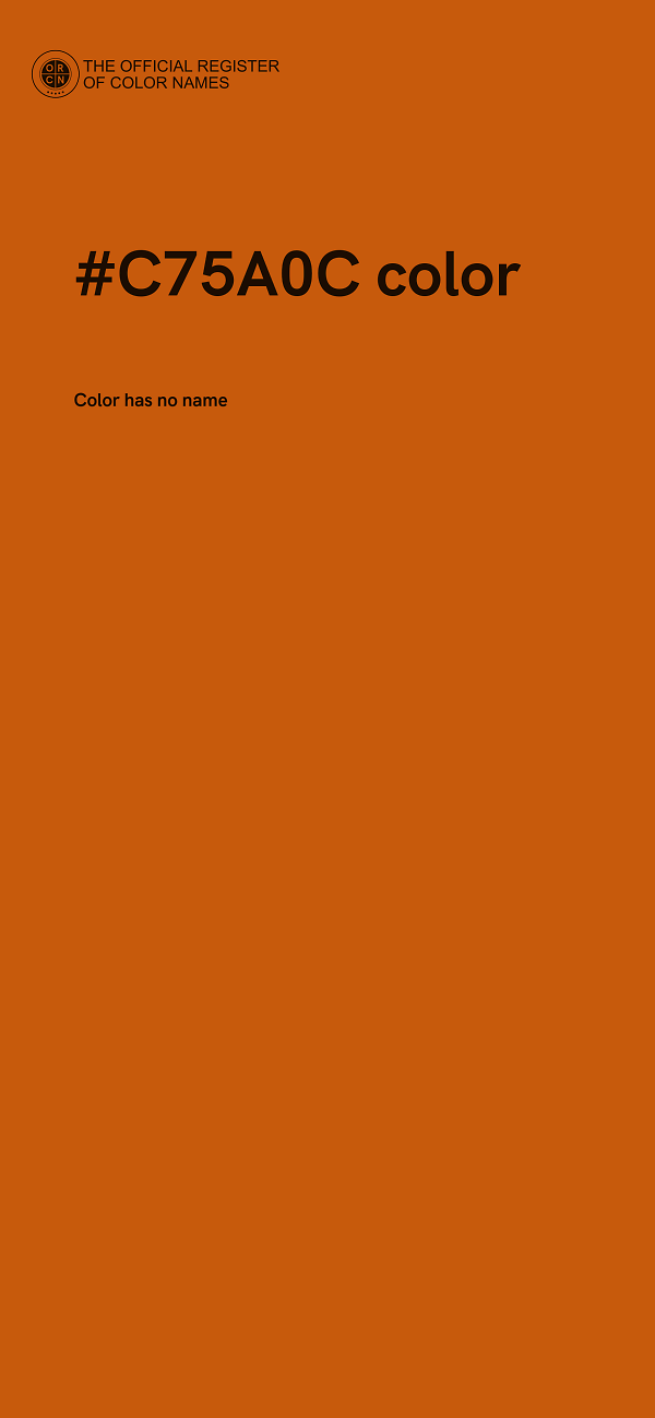 #C75A0C color image
