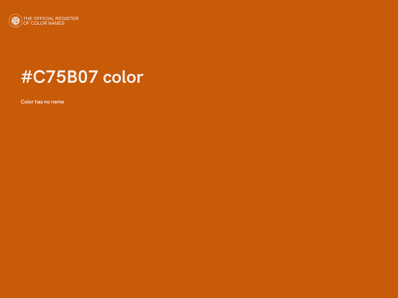 #C75B07 color image