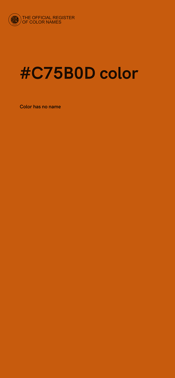 #C75B0D color image
