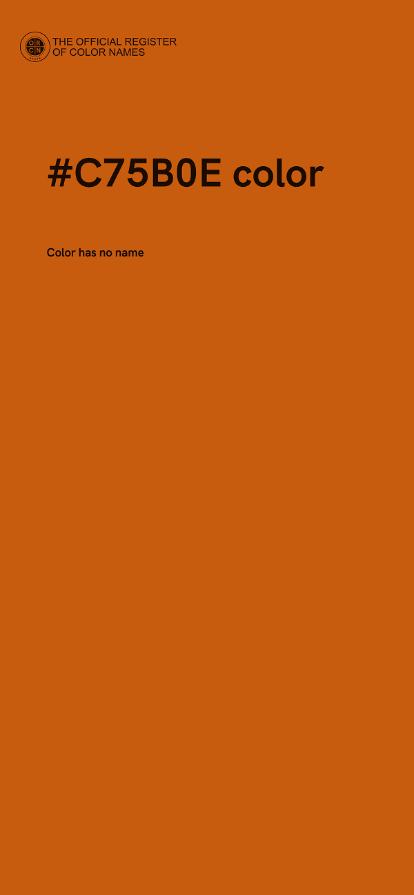#C75B0E color image