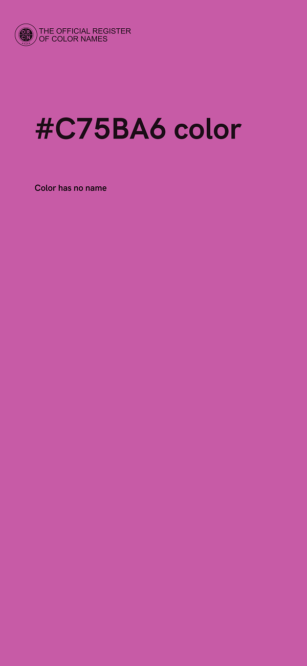 #C75BA6 color image