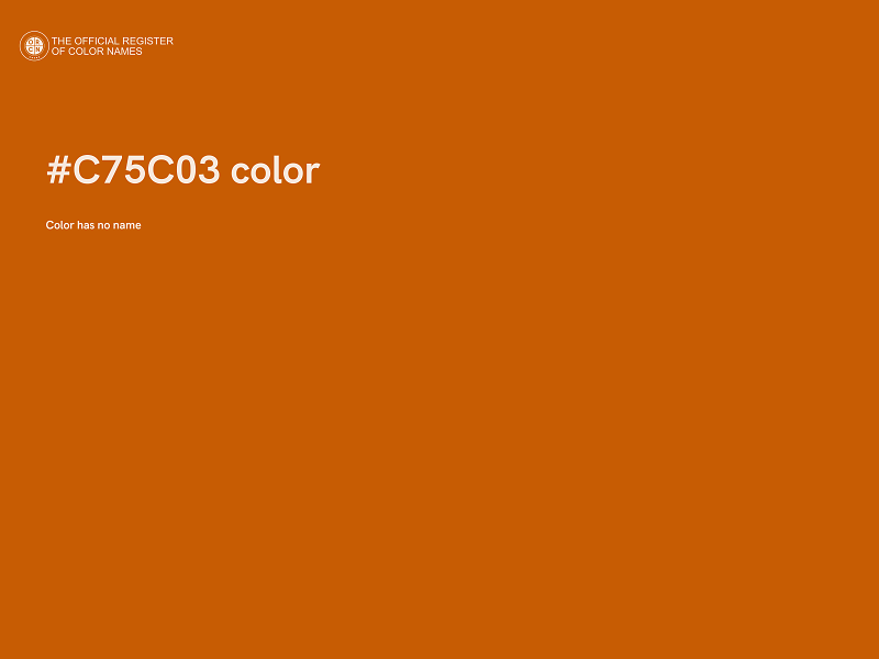 #C75C03 color image