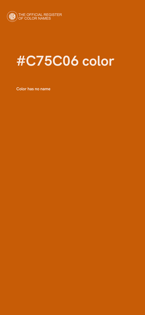#C75C06 color image