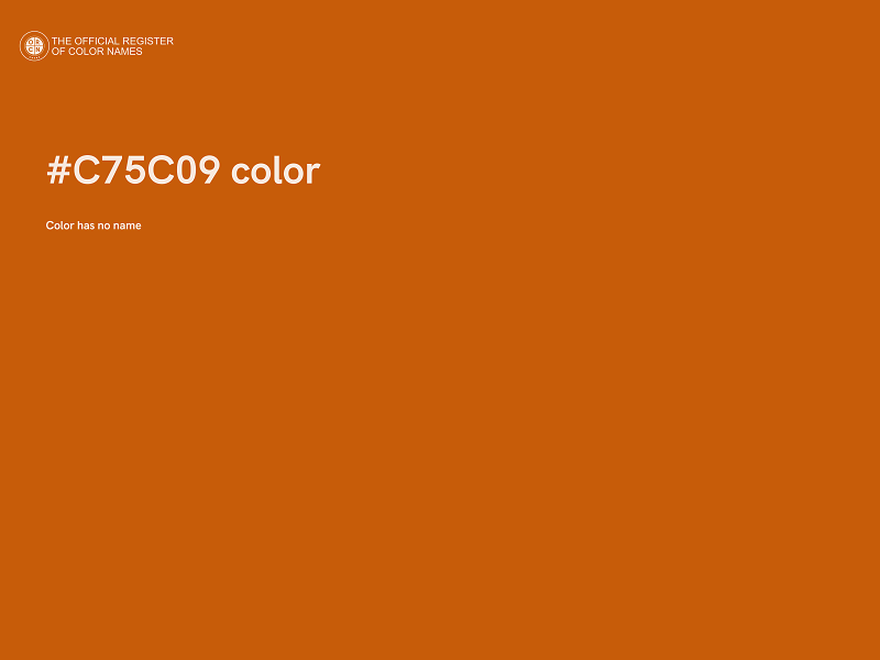 #C75C09 color image