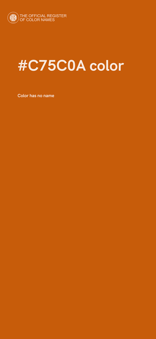 #C75C0A color image