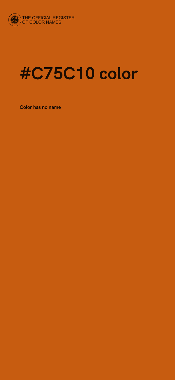 #C75C10 color image