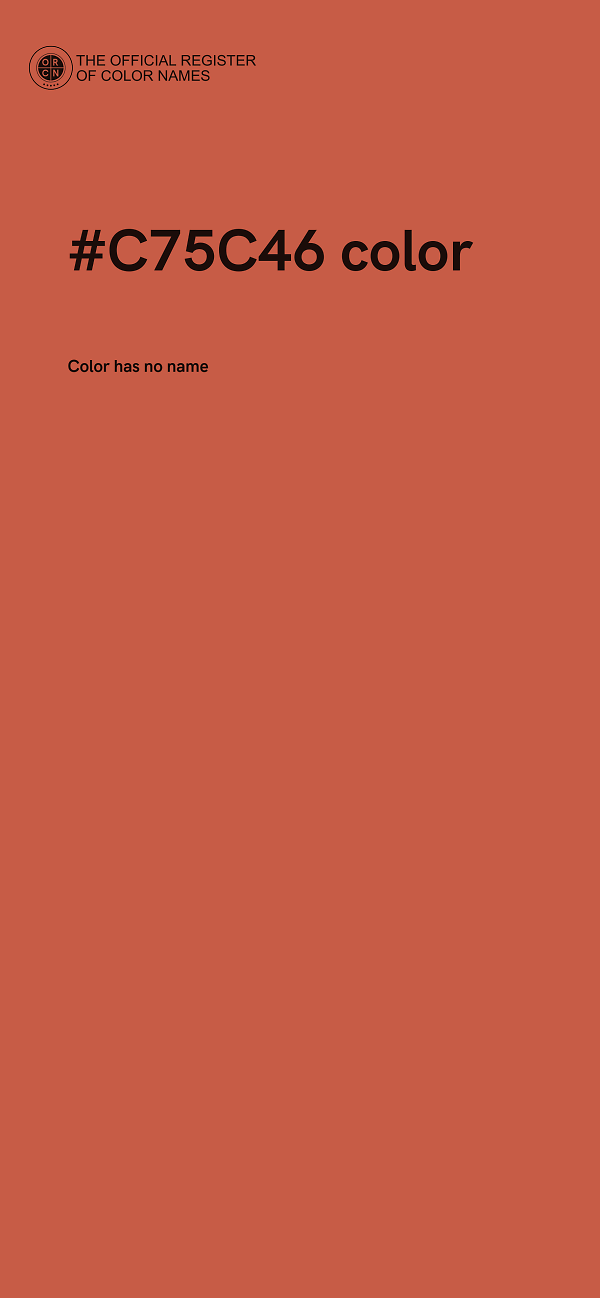 #C75C46 color image