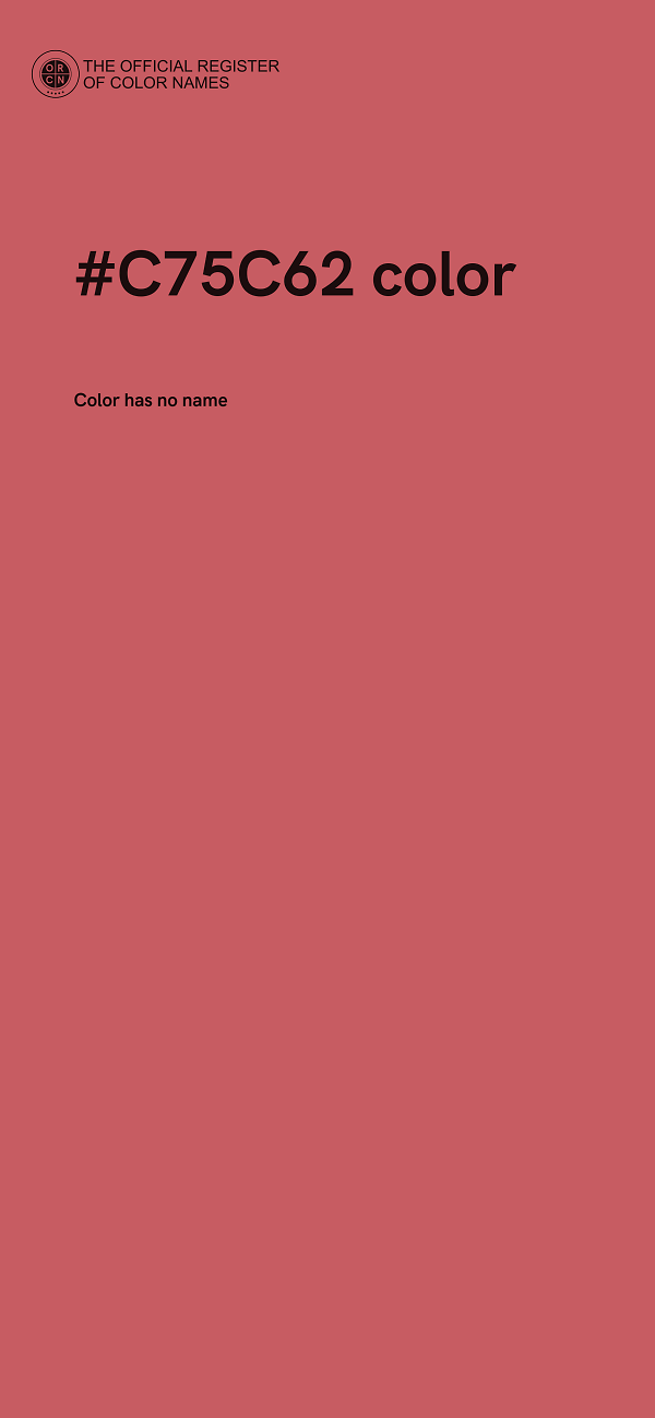 #C75C62 color image