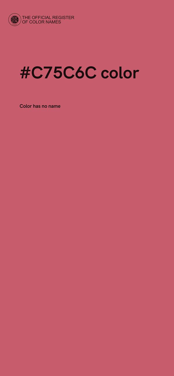 #C75C6C color image