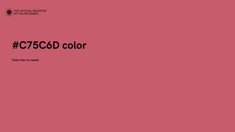 #C75C6D color image