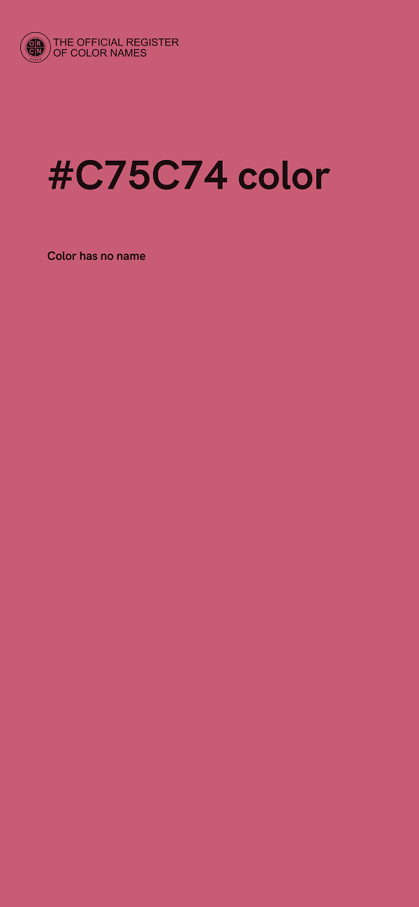 #C75C74 color image
