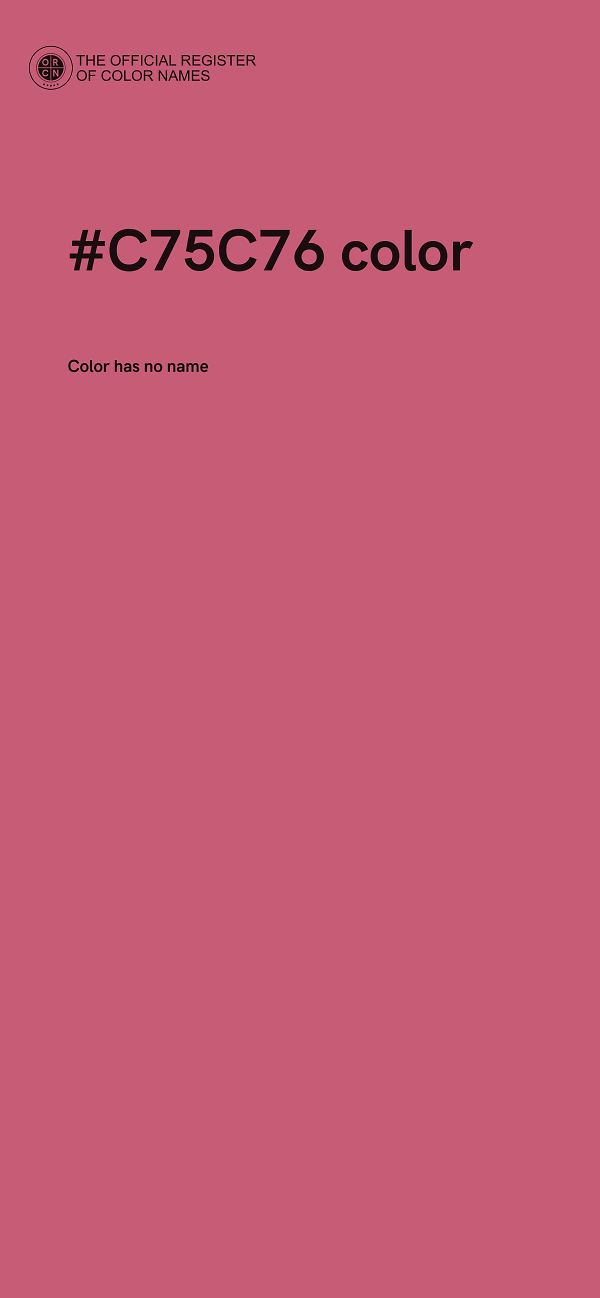 #C75C76 color image