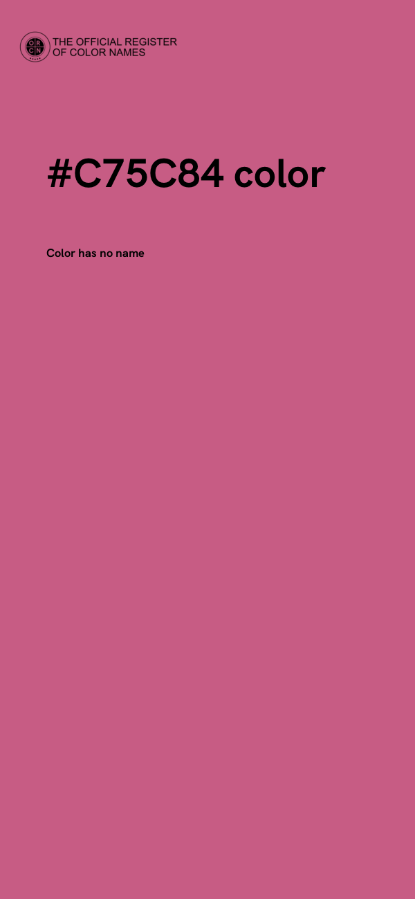 #C75C84 color image