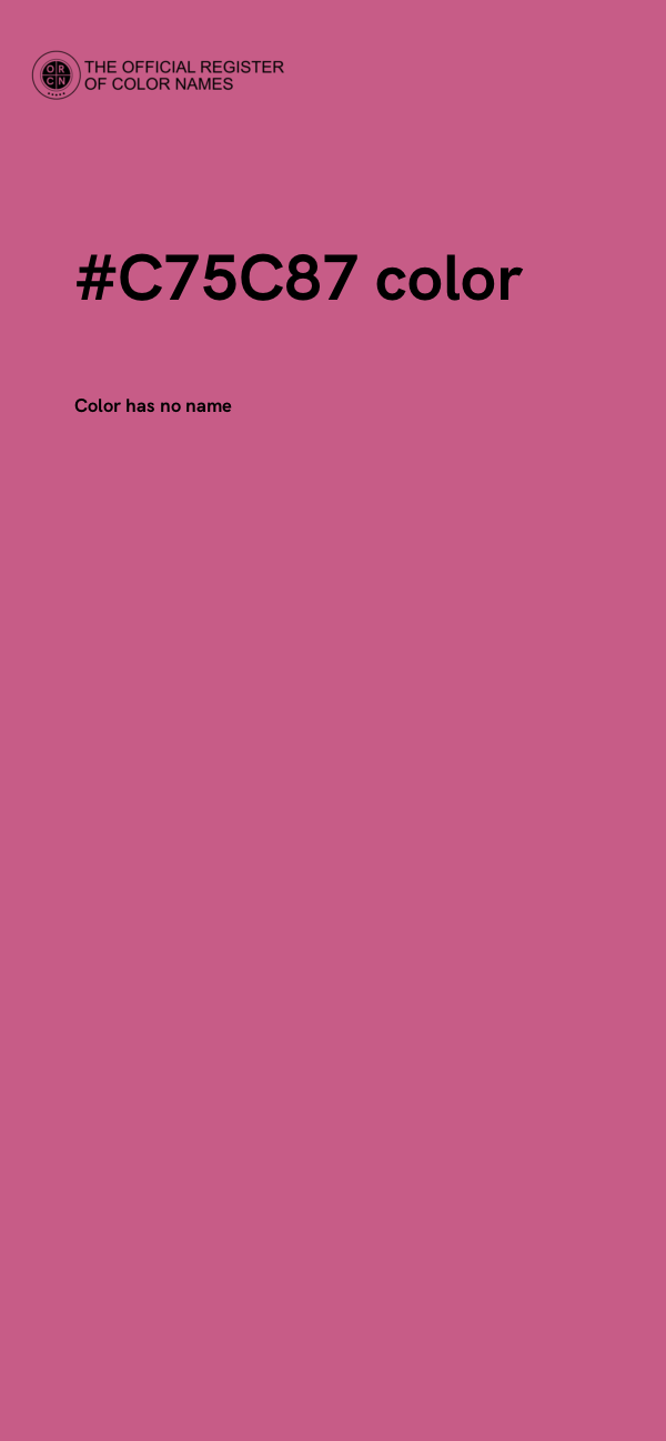 #C75C87 color image