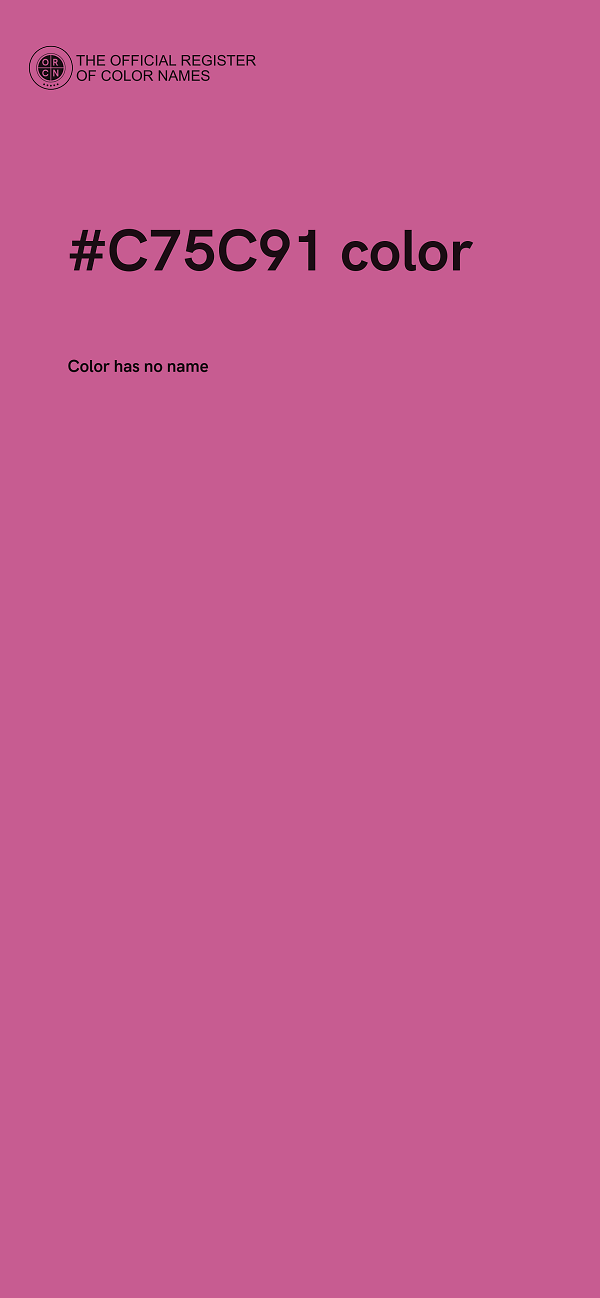 #C75C91 color image