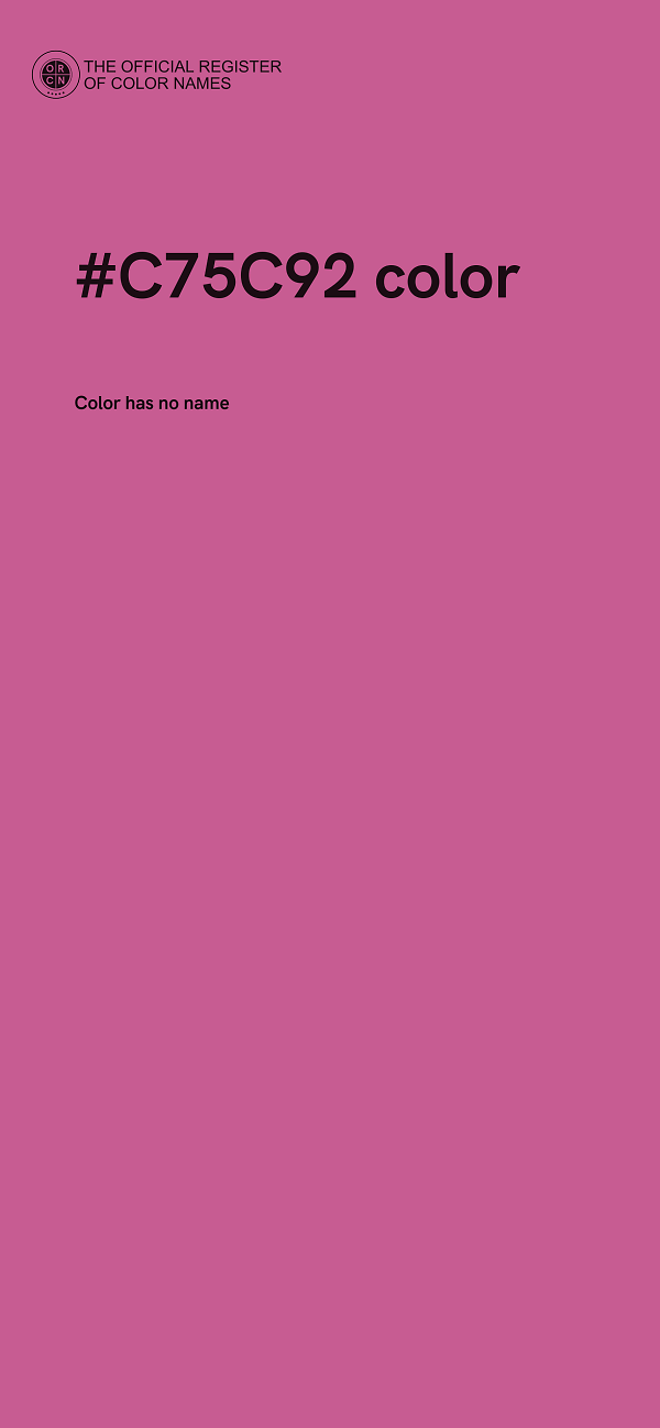 #C75C92 color image