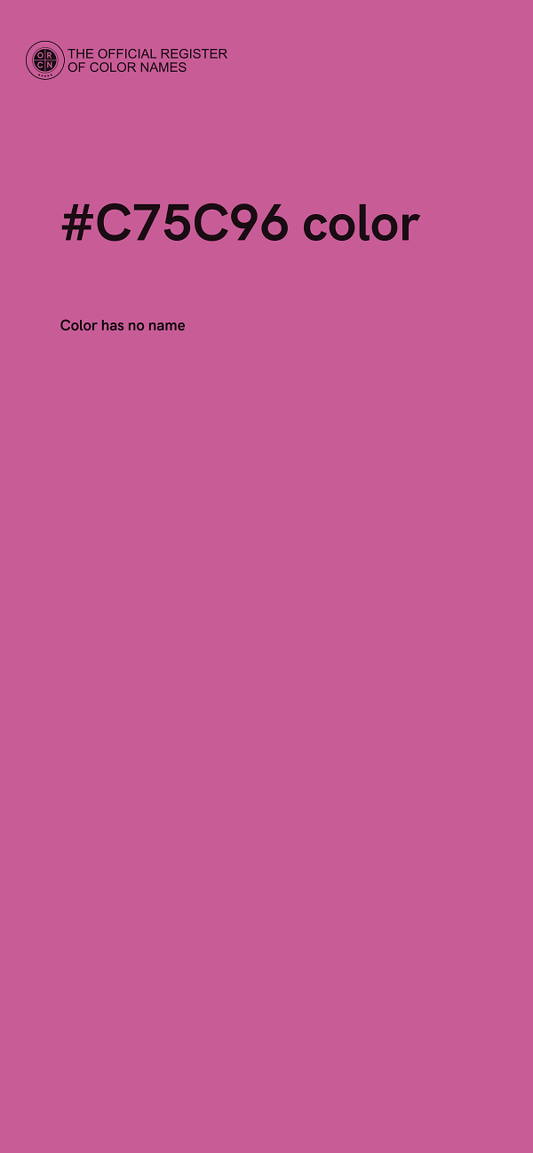 #C75C96 color image