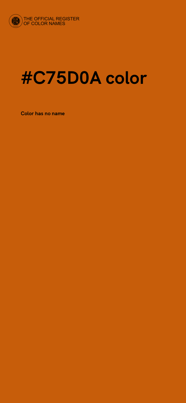 #C75D0A color image