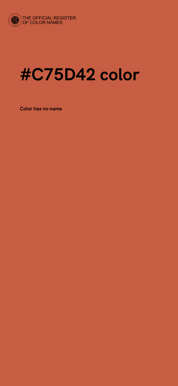#C75D42 color image